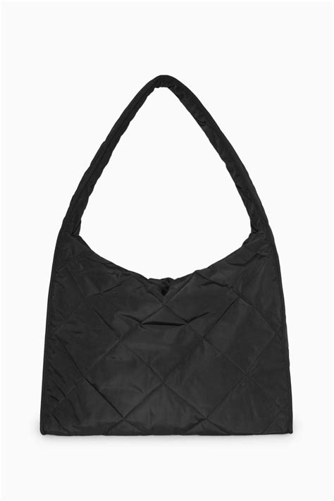 quilted cos bag|cos oversized diamond quilted bag.